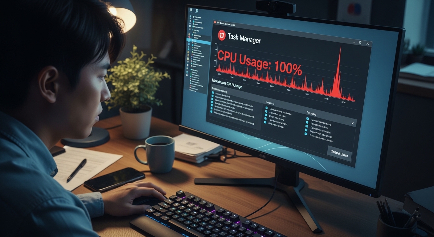 CPU 사용률 100% 해결 방법 (컴퓨터 느려짐 원인 총정리)